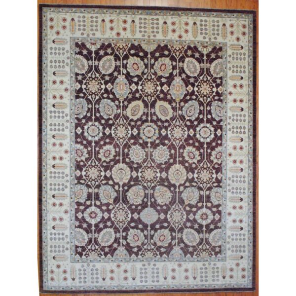 Afghan Hand-knotted Vegetable Dye Wool Rug (9' x 11'10)