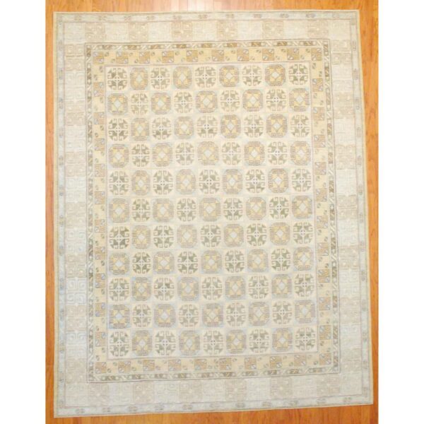 Afghan Hand-knotted Vegetable Dye Wool Rug (9'1 x 11'5)