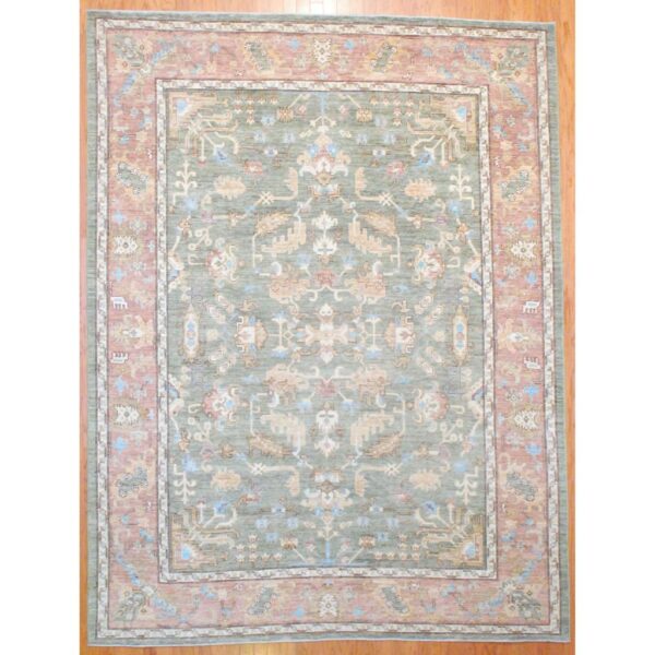 Afghan Hand-knotted Vegetable Dye Wool Rug (8'10 x 11'6)