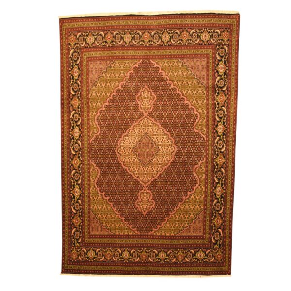 Persian Hand-knotted Tabriz Silk Rug (6'7 x 9'10)