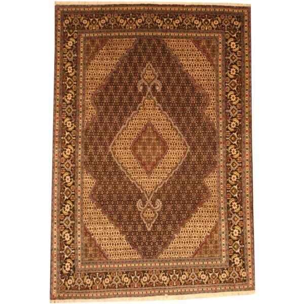Persian Hand-knotted Fish Tabriz (6'6 x 9'5)