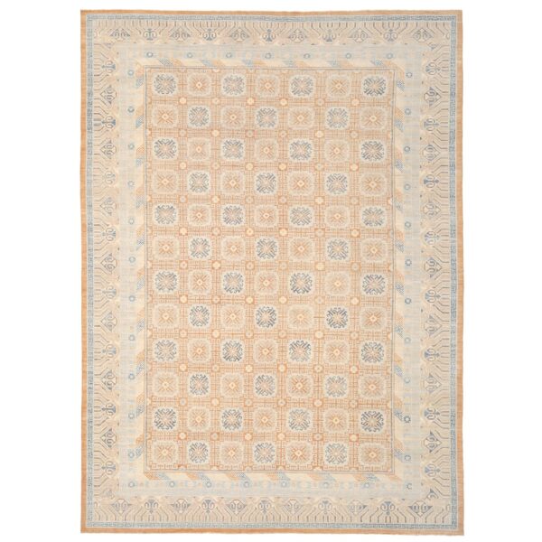 Afghan Hand-knotted Vegetable Dye Oushak Wool Rug (14' x 19'9)