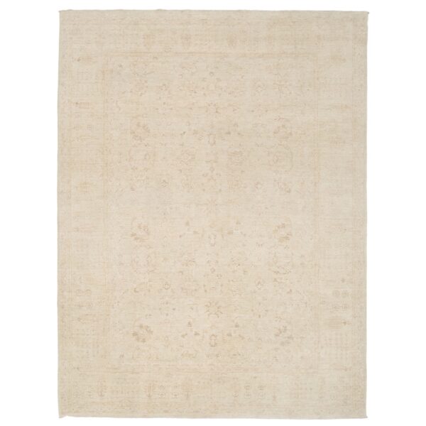 Afghan Hand-knotted Vegetable Dye Fine Oushak Wool Rug (8'8 x 11'4)