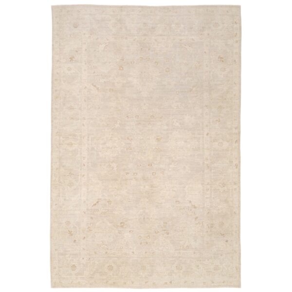 Afghan Hand-knotted Vegetable Dye Fine Oushak Wool Rug (6'2 x 9'2)