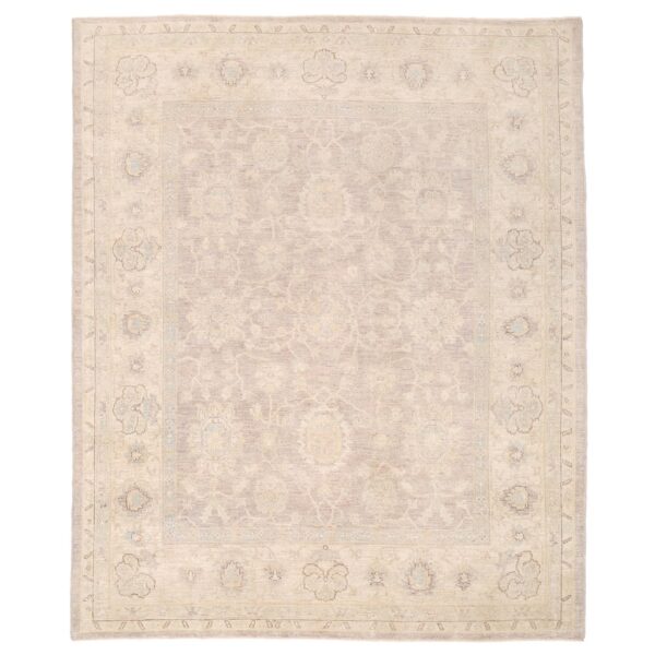 Afghan Hand-knotted Vegetable Dye Fine Oushak Wool Rug (8'1 x 9'10)