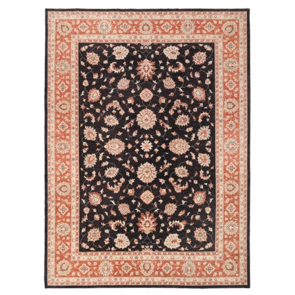 Afghan Hand-knotted Vegetable Dye Oushak Wool Rug (9' x 12'4)