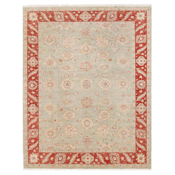 Afghan Hand-knotted Vegetable Dye Oushak Wool Rug (8'1 x 10')