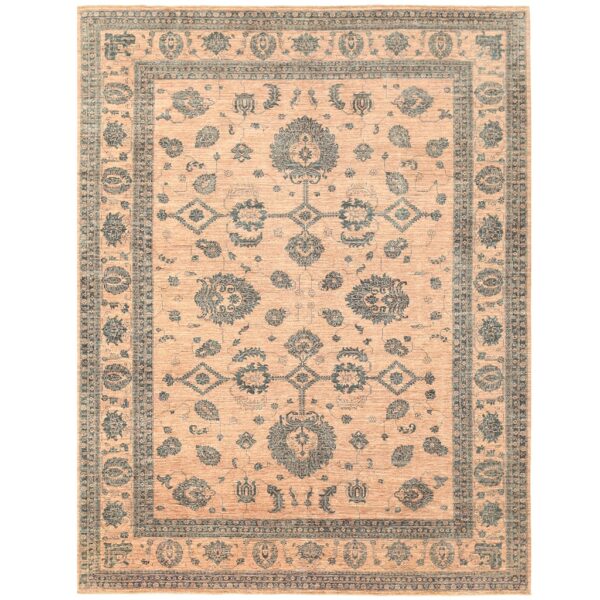 Afghan Hand-knotted Vegetable Dye Oushak Wool Rug (8'1 x 10'7)