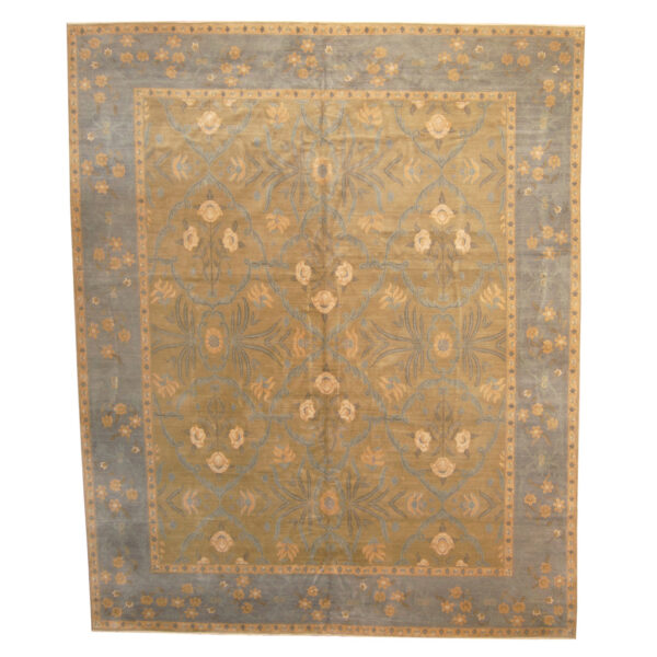 Nepalese Hand-knotted Vegetable Dye Tibetan Wool Rug (12' x 14'10)