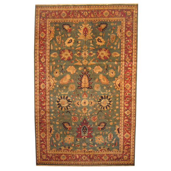 Indo Hand-knotted Vegetable Dye Oushak Wool Rug (11'5 x 18'4)