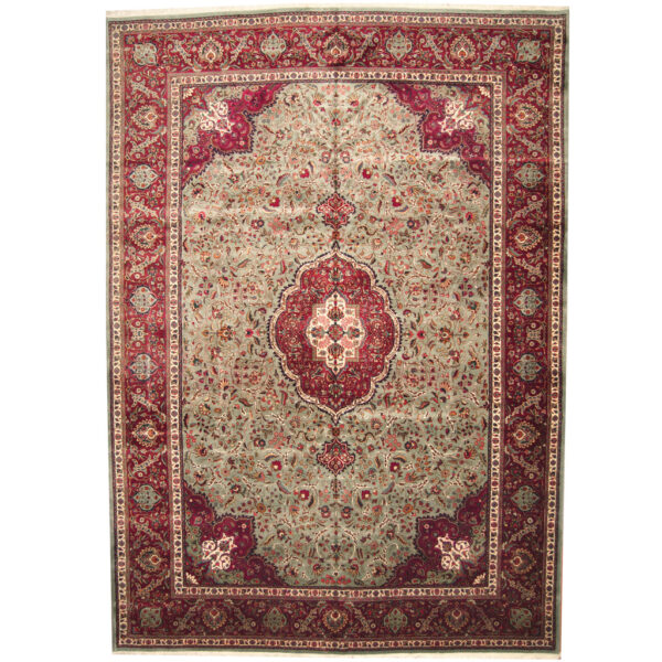 Persian Hand-knotted 1950s Semi-antique Sarouk Wool Rug (11'4 x 16'2)
