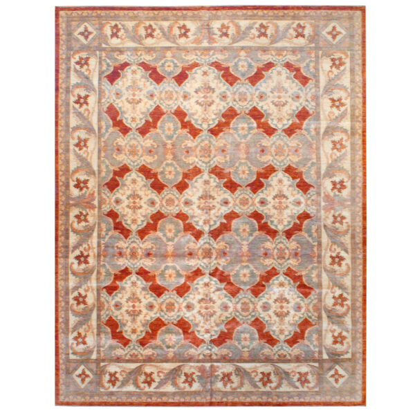 Afghan Hand-knotted Vegetable Dye Wool Rug (11'9 x 15'5)