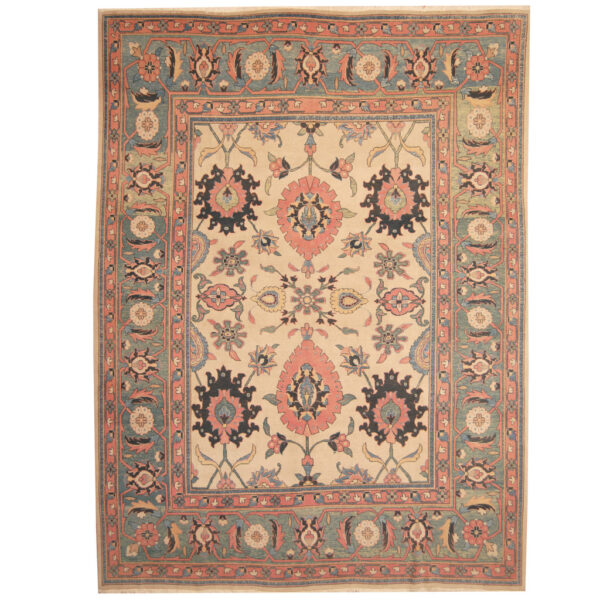 Persian Hand-knotted Semi-Antique 1960s Tribal Mahal Wool Rug (9'9 x 13')