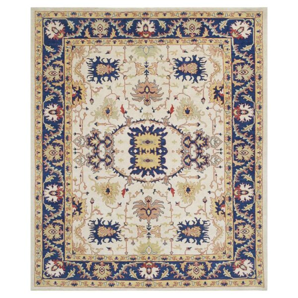 Afghan Hand-knotted Vegetable Dye Oushak Wool Rug (8'11 x 10'9)