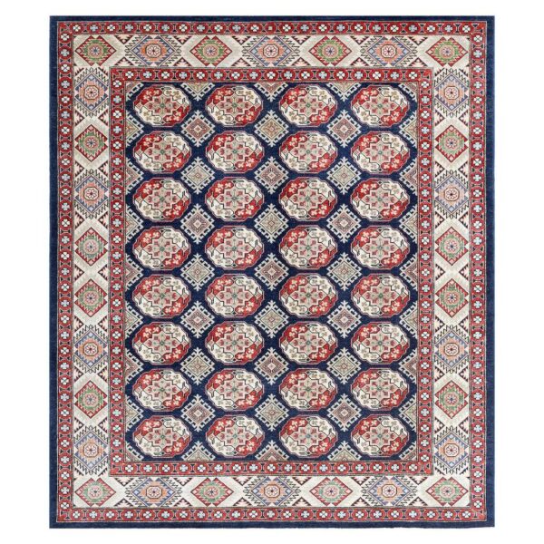 Afghan Hand-knotted Vegetable Dye Turkoman Wool Rug (8'2 x 9'7)