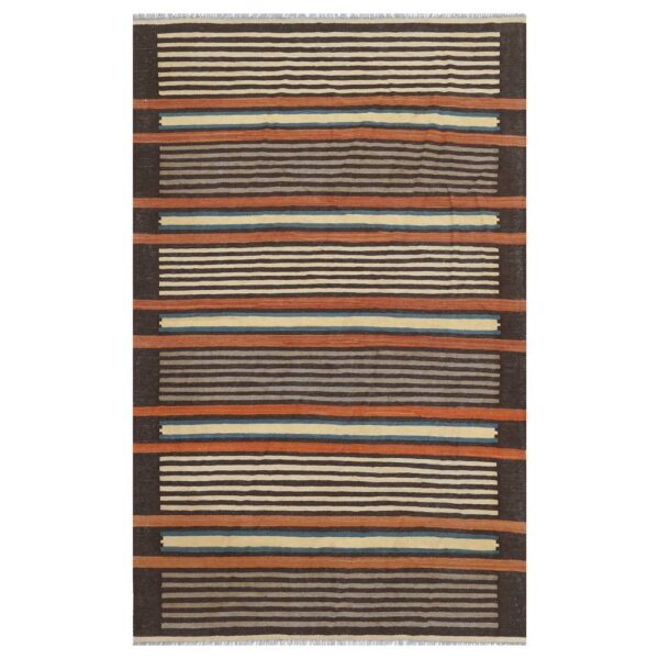 Afghan Hand-woven Wool Kilim (5'7 x 9'2)