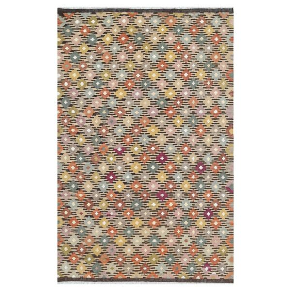 Afghan Hand-woven Wool Kilim (6'5 x 9'9)