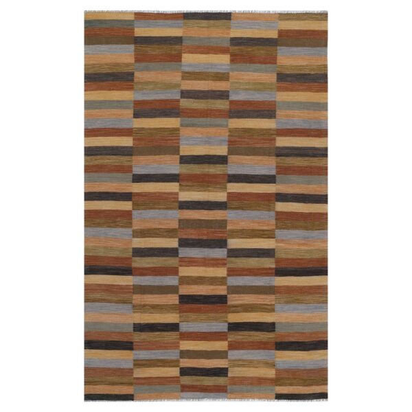 Afghan Hand-woven Wool Kilim (6'2 x 9'10)