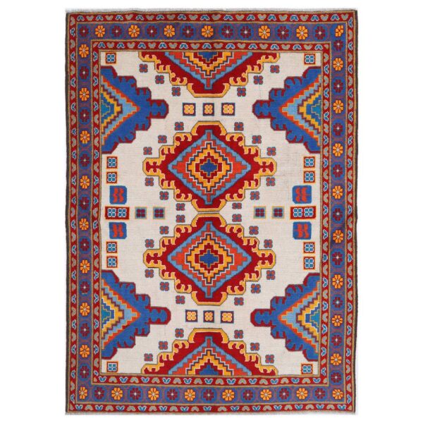 Afghan Hand-knotted Kargahi Wool Rug (5'8 x 8')