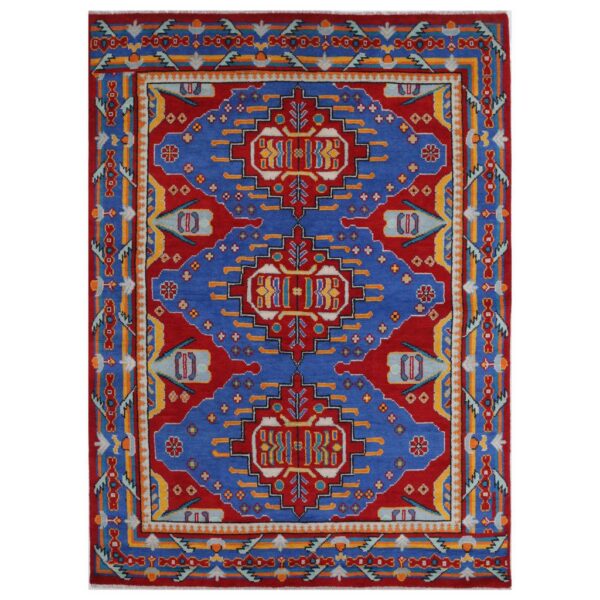 Afghan Hand-knotted Kargahi Wool Rug (5'8 x 8')