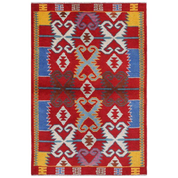 Afghan Hand-knotted Kargahi Wool Rug (3'2 x 5')
