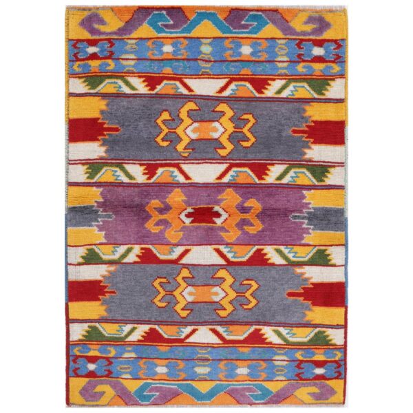 Afghan Hand-knotted Kargahi Wool Rug (3'3 x 5')