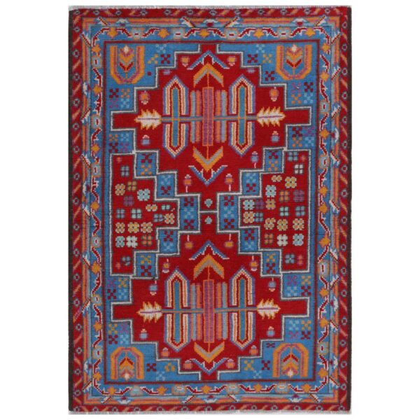 Afghan Hand-knotted Kargahi Wool Rug (3'2 x 5')