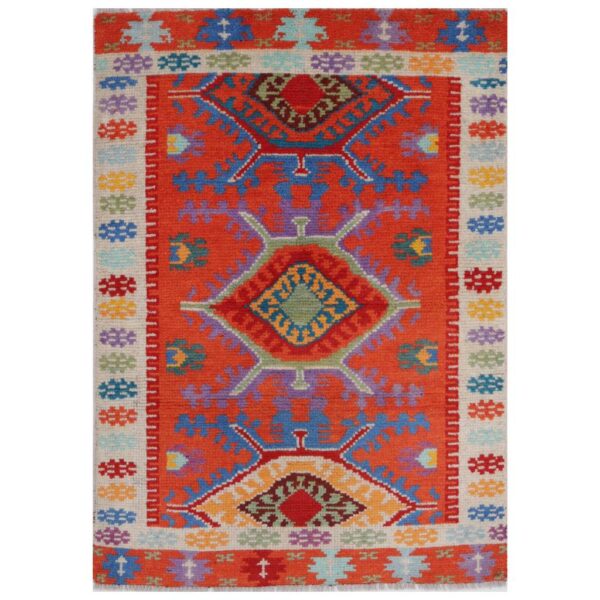 Afghan Hand-knotted Kargahi Wool Rug (2'8 x 4')