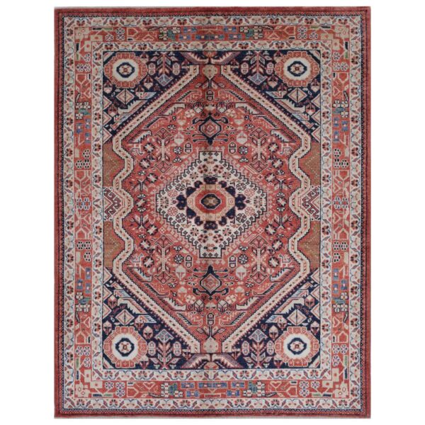 Afghan Hand-knotted Vegetable Dye Farahan Wool Rug (5'1 x 6'7)