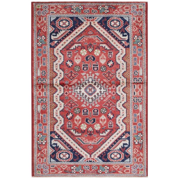 Afghan Hand-knotted Vegetable Dye Farahan Wool Rug (3'3 x 5'1)