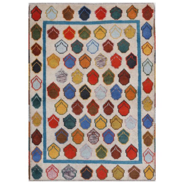 Afghan Hand-knotted Kargahi Wool Rug (2'10 x 4'2)
