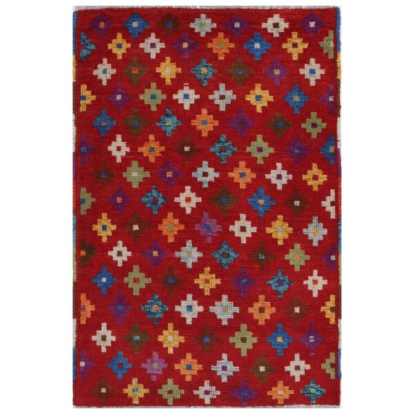 Afghan Hand-knotted Kargahi Wool Rug (2'7 x 4'1)