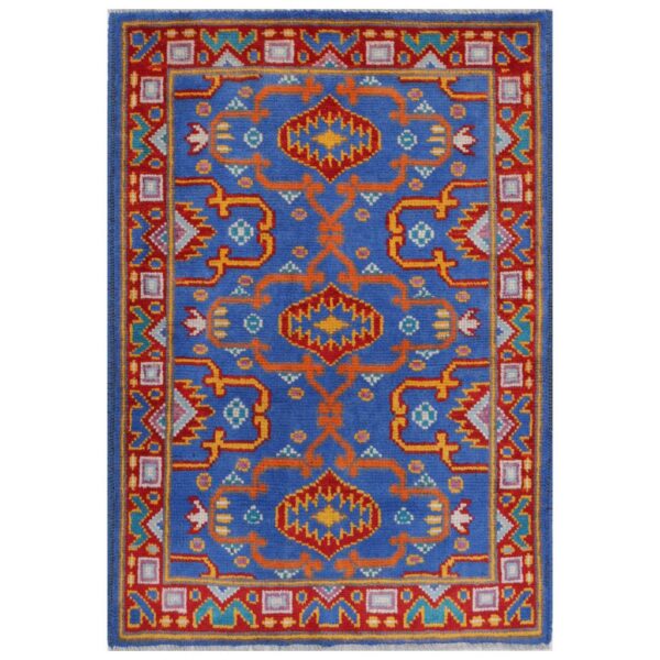 Afghan Hand-knotted Kargahi Wool Rug (2'8 x 4')