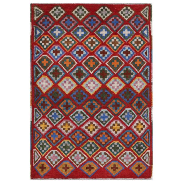 Afghan Hand-knotted Kargahi Wool Rug (2'8 x 4')