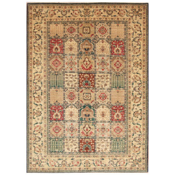 Afghan Hand-knotted Bakhtiari Wool Rug (6'9 x 9'8)