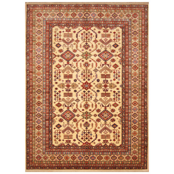 Afghan Hand-knotted Super Kazak Wool Rug (7'3 x 10')