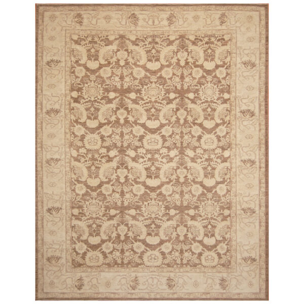 Afghan Hand-knotted Vegetable Dye Oushak Wool Rug (8' x 10'3)