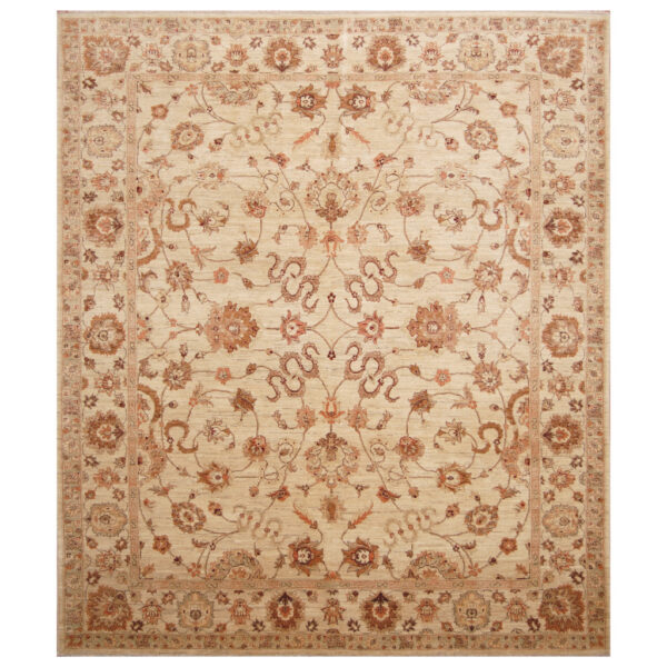 Afghan Hand-knotted Vegetable Dye Oushak Wool Rug (8' x 10')
