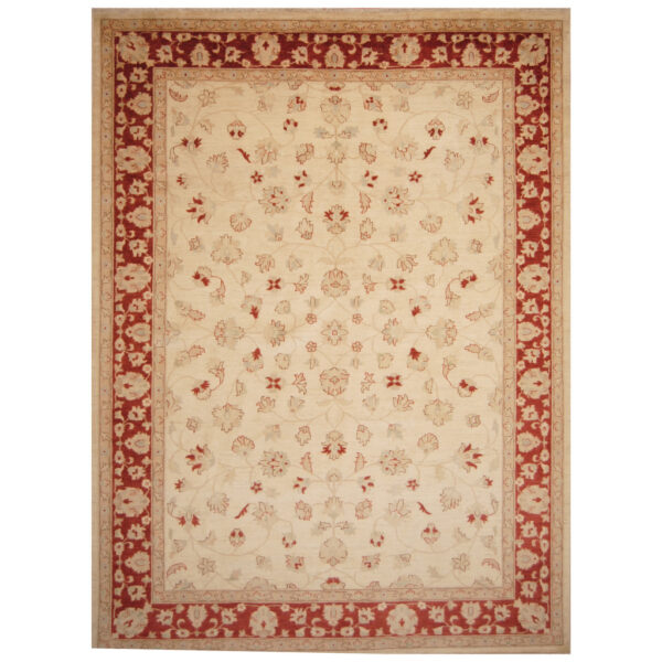 Afghan Hand-knotted Vegetable Dye Oushak Wool Rug (8'3 x 11'2)