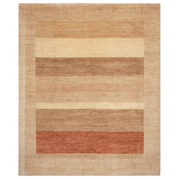 Afghan Hand-knotted Vegetable Dye Gabbeh Wool Rug (8' x 9'7)