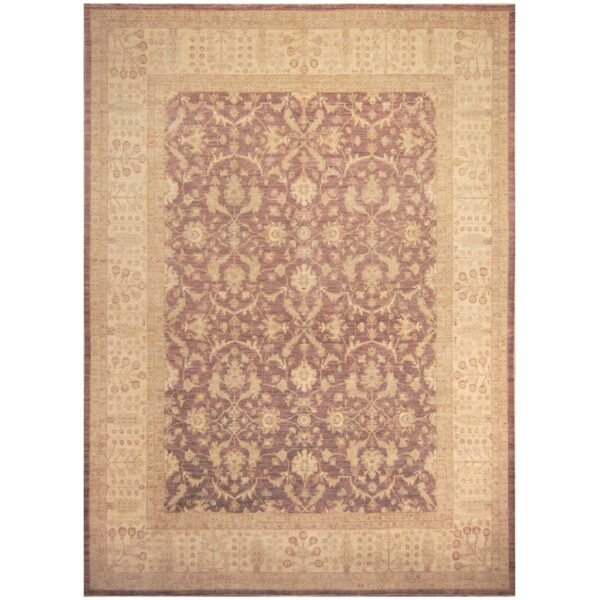 Afghan Hand-knotted Vegetable Dye Oushak Wool Rug (8' x 9'10)