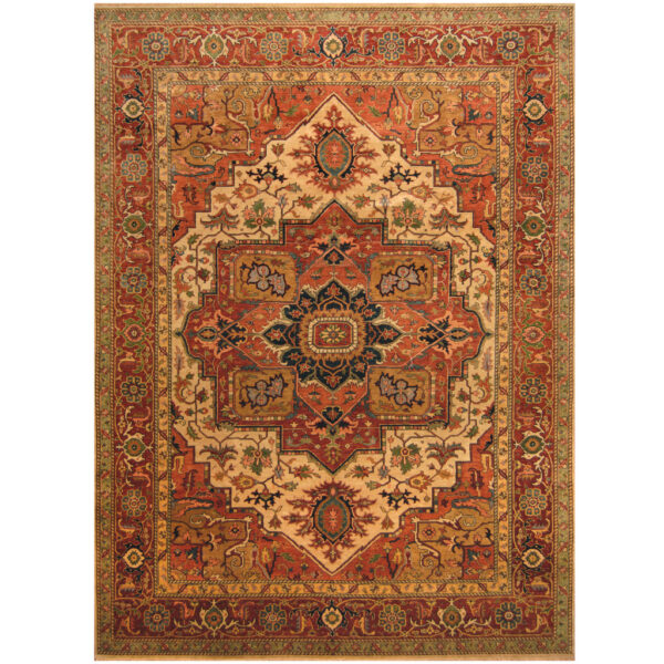 Afghan Hand-knotted Vegetable Dye William Morris Wool Rug (8'1 x 9'7)