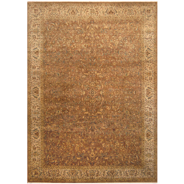 Afghan Hand-knotted Vegetable Dye Oushak Wool Rug (8'3 x 9'8)