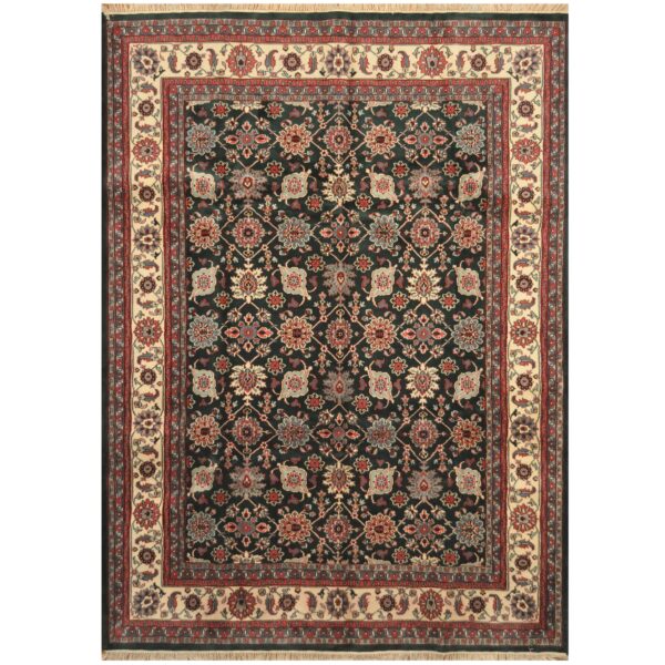 Indo Hand-knotted Varamin Wool Rug (8'9 x 12')