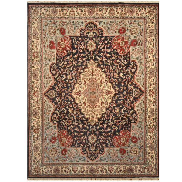 Indo Hand-knotted Sarouk Wool Rug (9' x 12')