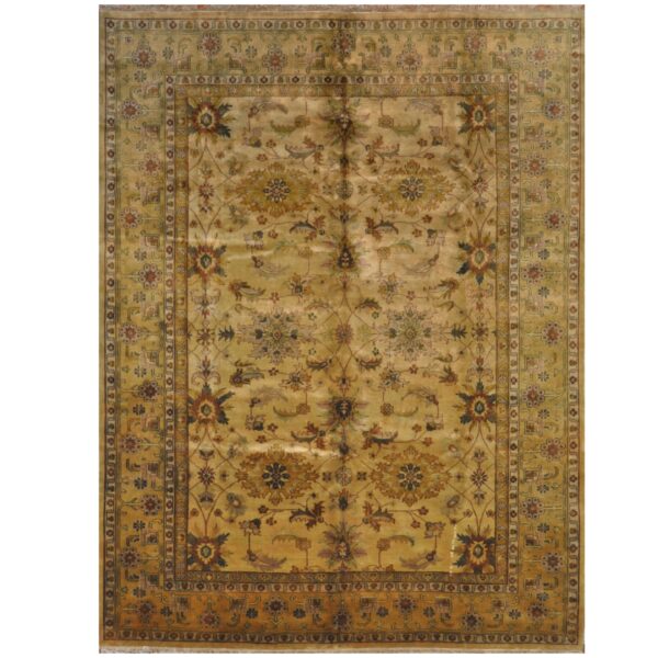 Indo Hand-knotted Oushak Wool Rug (9' x 12')
