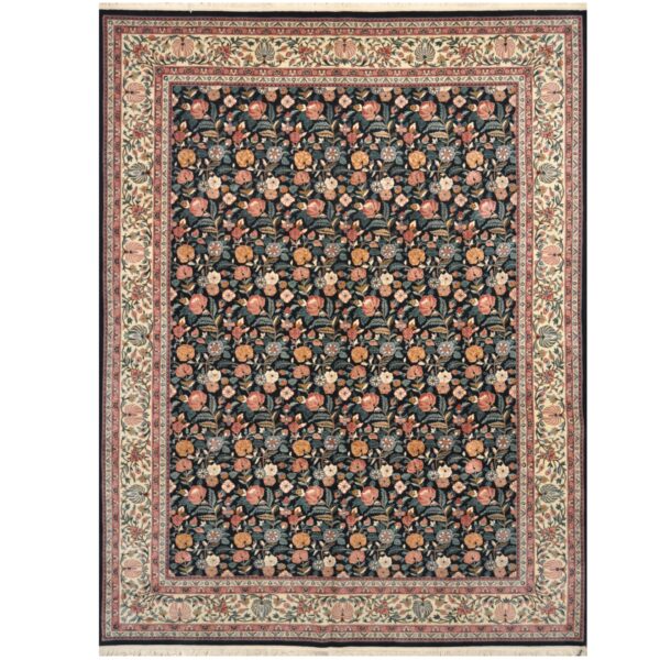 Indo Hand-knotted Aubusson Wool Rug (9' x 12')