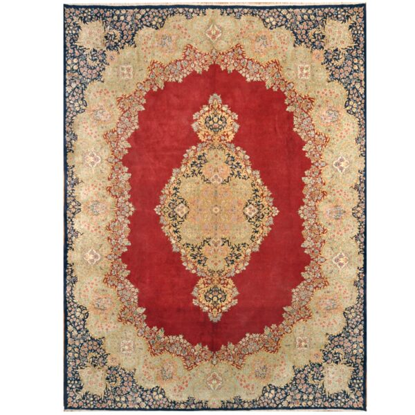 Persian Hand-knotted 1920's Antique Kerman Wool Rug (10'4 x 13'8)