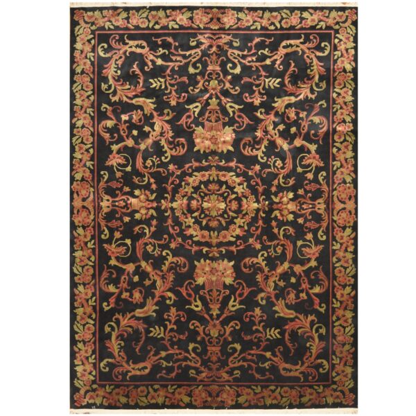 Indo Hand-knotted William Morris Wool Rug (9'10 x 14')
