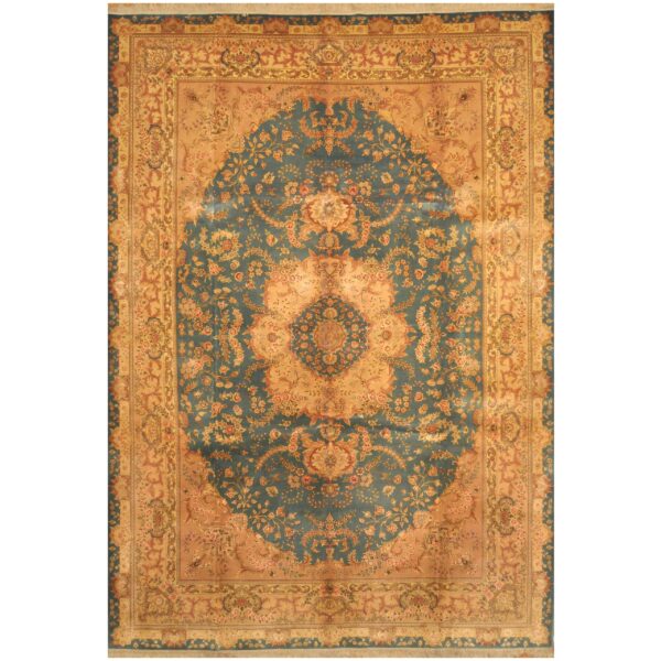 Persian Hand-knotted Tabriz Wool & Silk Rug (9'8 x 14')